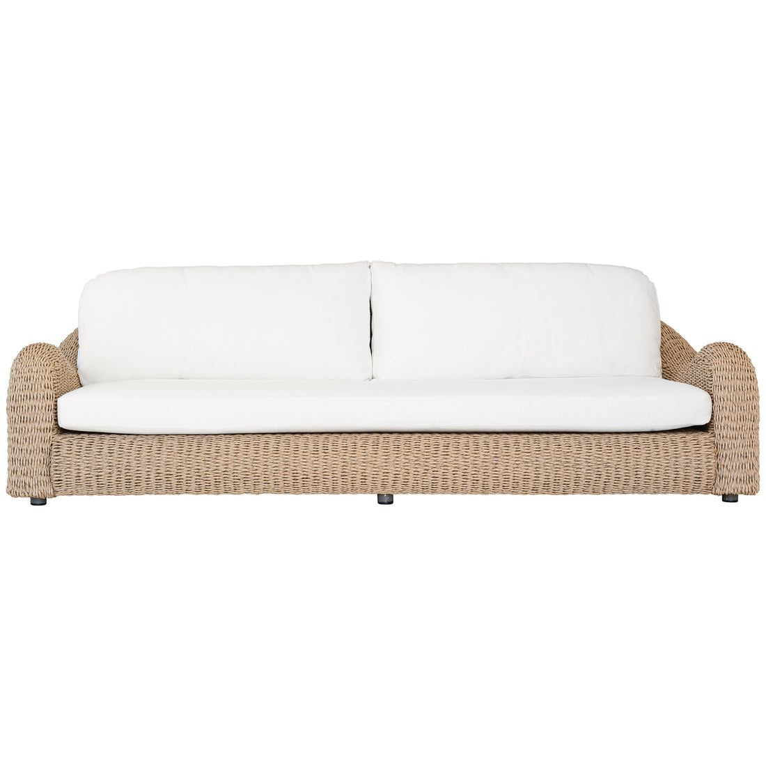 Katalina 3-Piece Outdoor and Backyard Poly Hyacinth Furniture Set with Aluminum Frame 16