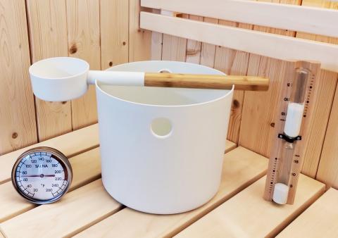 Sauna Bucket and Ladle 1