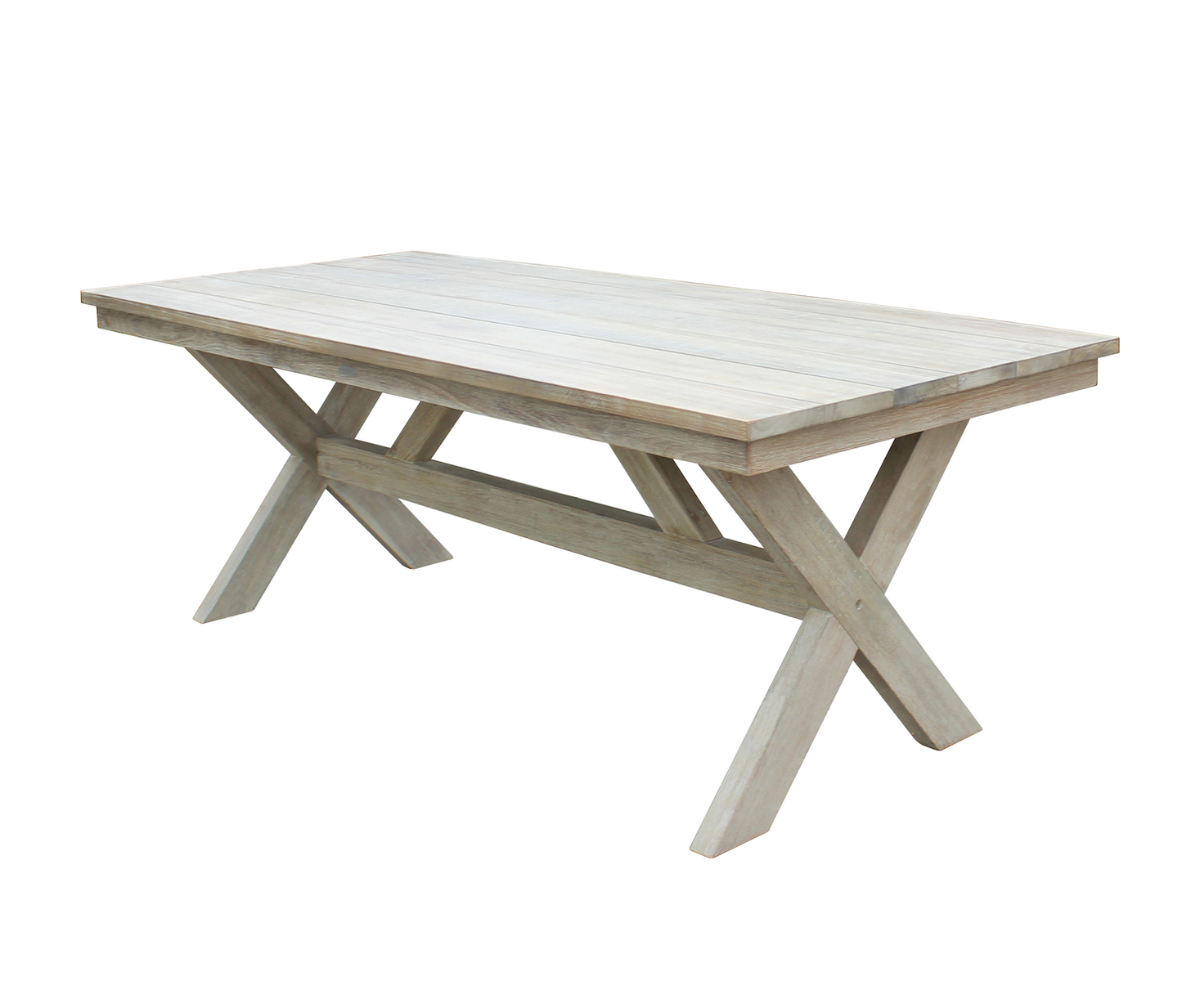 Santino 7-Piece Outdoor Dining Set - Wood Table with 6 Wood, Aluminum, and Rope Chairs 7