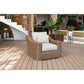 Lana 4-Piece Outdoor Wicker Furniture Set in Brown with Wicker Coffee Table 2