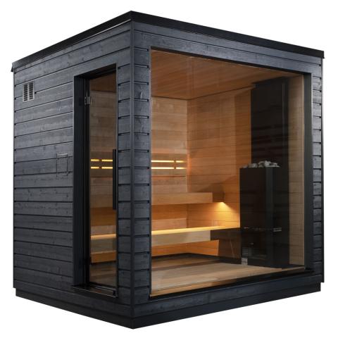 SaunaLife Model G6 Pre-Assembled Outdoor Home Sauna - 5 Persons