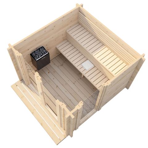 SaunaLife Model G4 Outdoor Home Sauna - 6 Person 4