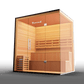 Traditional Indoor Sauna 8 Plus - Glass Front & Left Wall 3