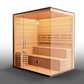 Traditional Indoor Sauna 8 Plus - Glass Front & Left Wall 2